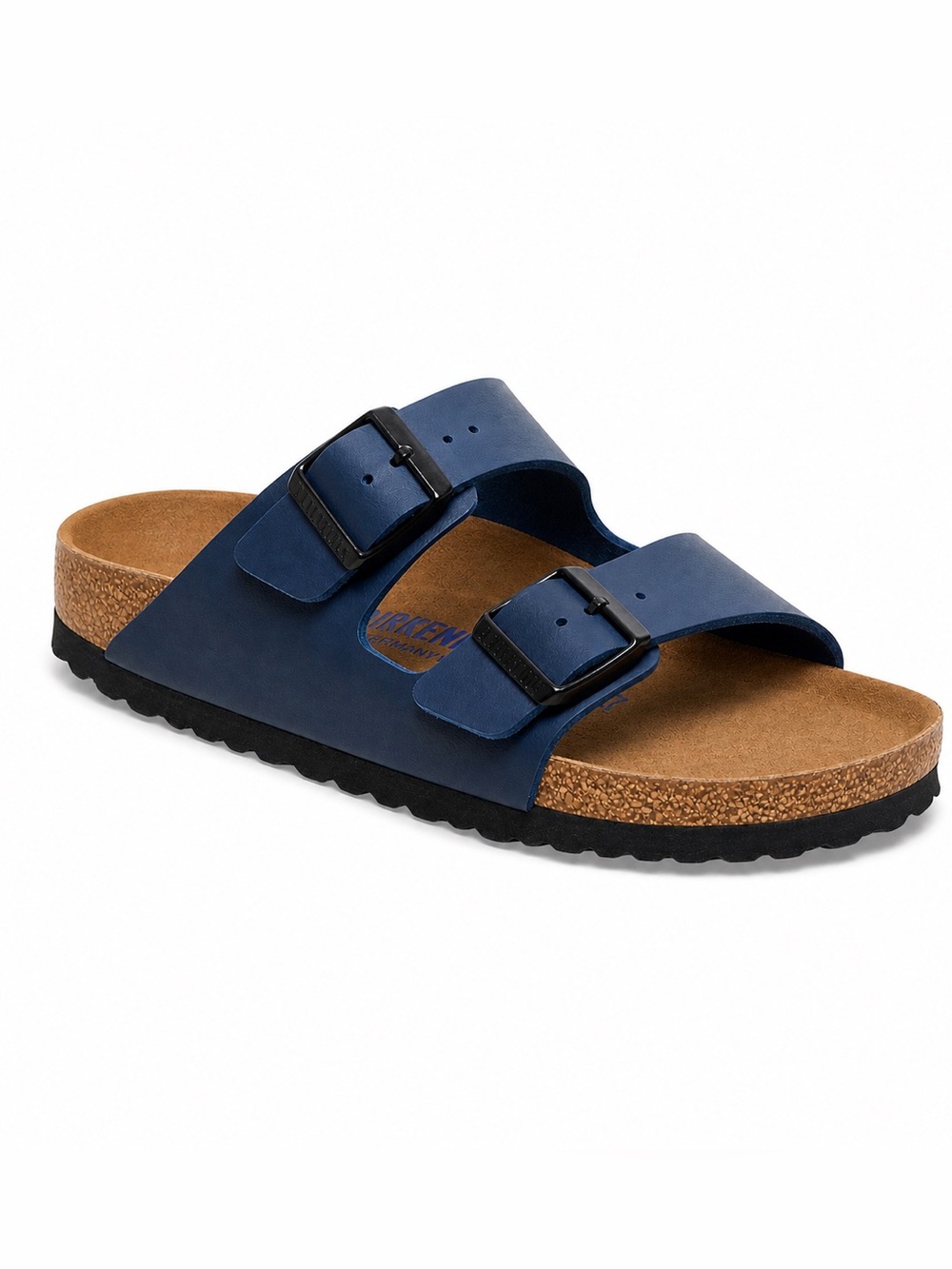 Birkenstock Arizona BS Double Buckle Soft Footbed Birko Flor Blue Size 36
